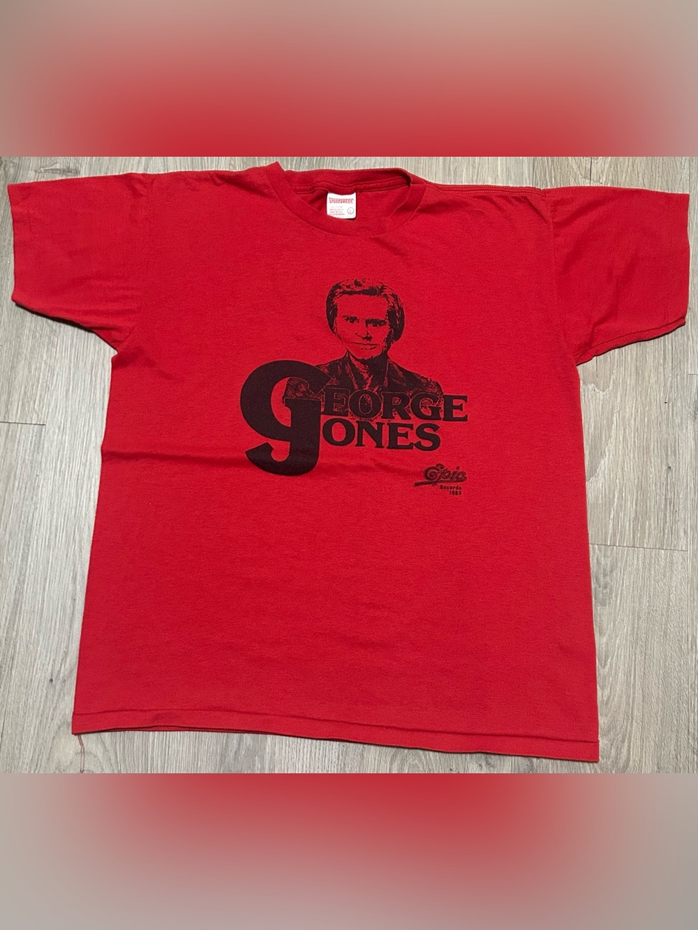 Rare vintage 1980’s George jones “get lucky jones country” single stitched tee